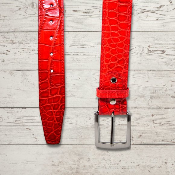 Genuine Alligator Leather Belt Handcrafted in USA